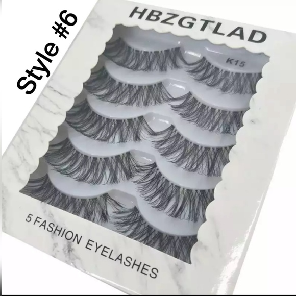 5 Pairs Mixed Styles 3D Mink Hair False Eyelashes - Picture 6 of 6